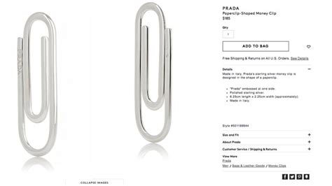 prada paper clip cnn|Prada sells paper clips.